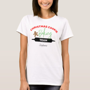 Christmas Cookie Baking Team Gingerbread Man T-Shirt