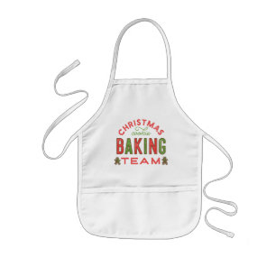 Christmas Cookie Baking Team Kids Apron