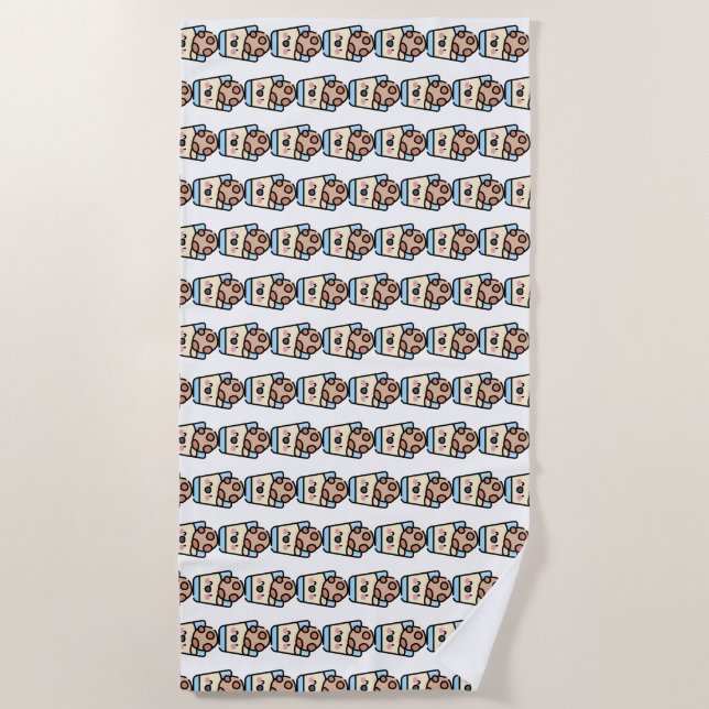 christmas cookie beach towel (Front)