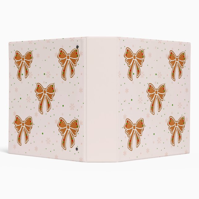Christmas Cookie Bows Binder (Background)