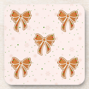 Christmas Cookie Bows Coaster