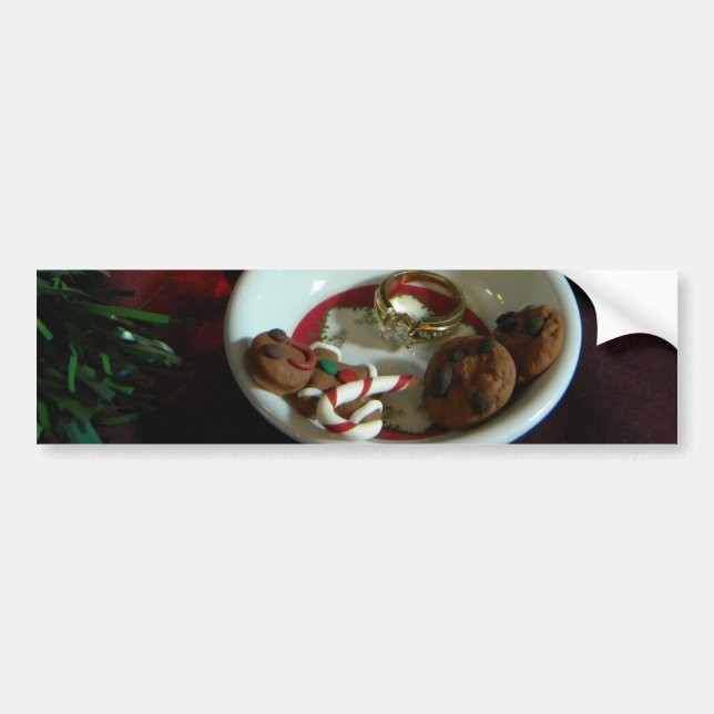 Christmas Cookie Candle V Bumper Sticker (Front)