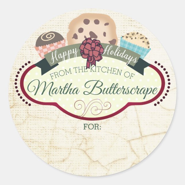 Christmas cookie candy from the kitchen of sticker (Front)