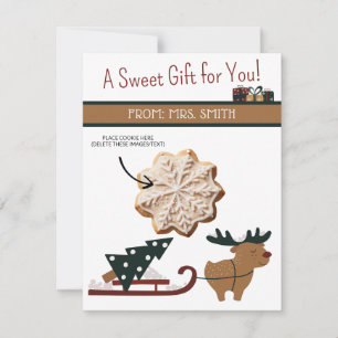 Christmas Cookie Cards, Personalized Gifting Cards