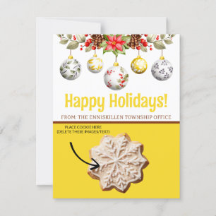 Christmas Cookie Cards, Personalized Gifting Cards