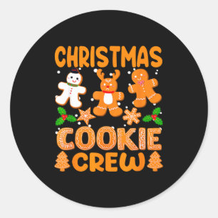 Christmas Cookie Crew Baking Team New Xmas Bakers  Classic Round Sticker