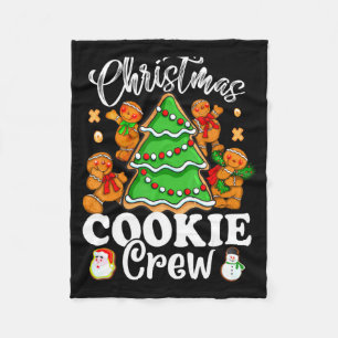 Christmas Cookie Crew Baking Team New Xmas Bakers  Fleece Blanket