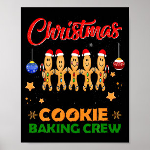 Christmas Cookie Crew Baking Team New Xmas Bakers Poster