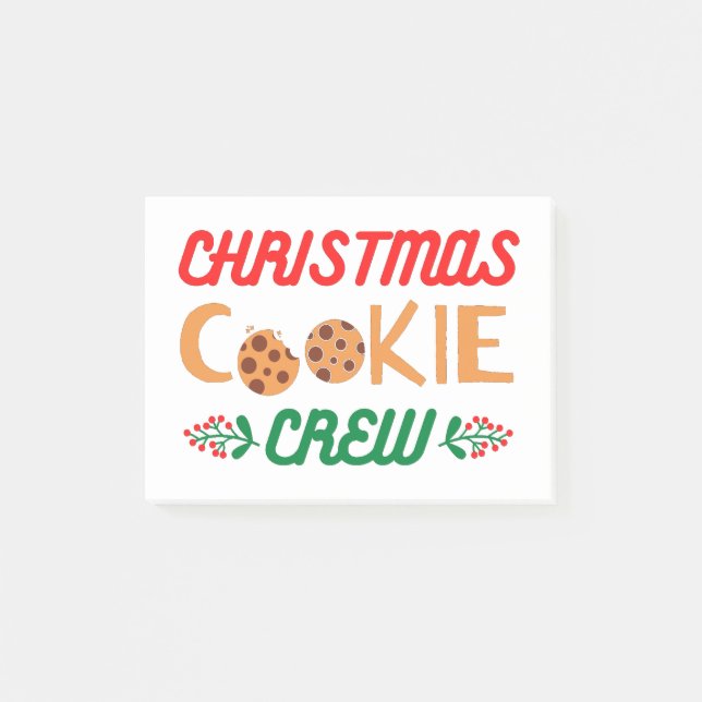 Christmas Cookie Crew Post-it Notes (Front)