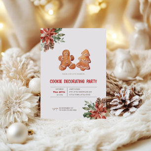 Christmas Cookie Decorating Party Invitation 