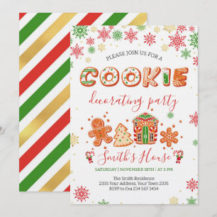 Christmas Cookie Decorating Party Invitation