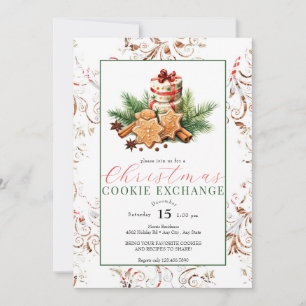 Christmas Cookie   Exchange  Invitation