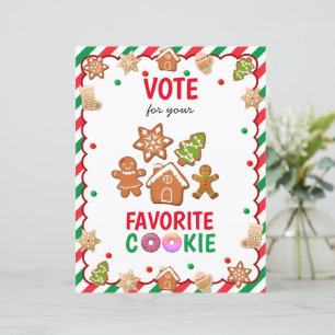 Christmas Cookie Exchange Party Game Cookie Ballot