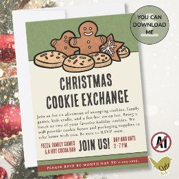  Christmas Cookie Exchange Party Invitations