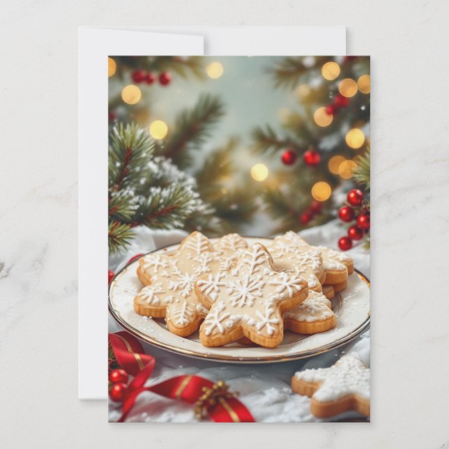 Christmas Cookie Exchange Personalize Invitation (Front)