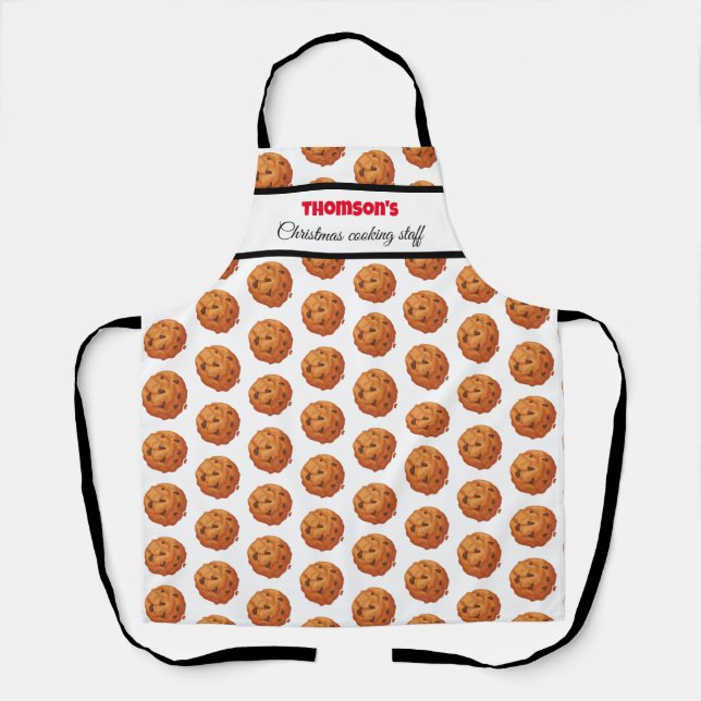 Christmas cookie exchange swap Baker baking team Apron (Front)