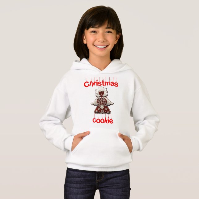 CHRISTMAS COOKIE Gag Ugly Sweater Girl's Pullover (Front Full)
