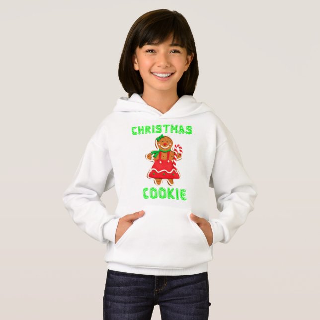 CHRISTMAS COOKIE Gag Ugly Sweater Girl's Pullover (Front Full)