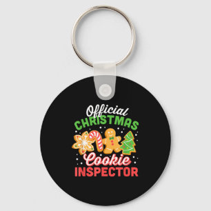 Christmas Cookie Inspector Dad  Keychain