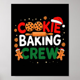 Christmas Cookie King Crew Pajamas King Family Fun Poster