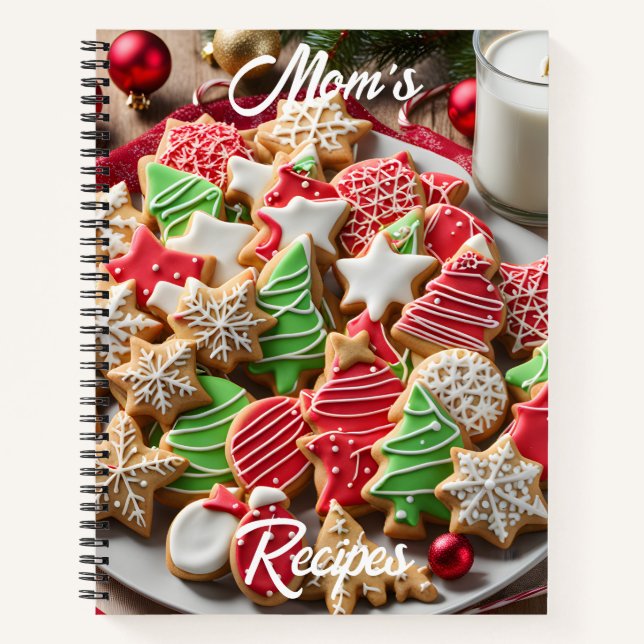 Christmas Cookie Recipe  Notebook (Front)