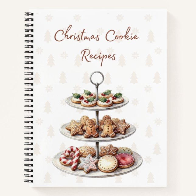 Christmas Cookie Recipe Notebook (Front)