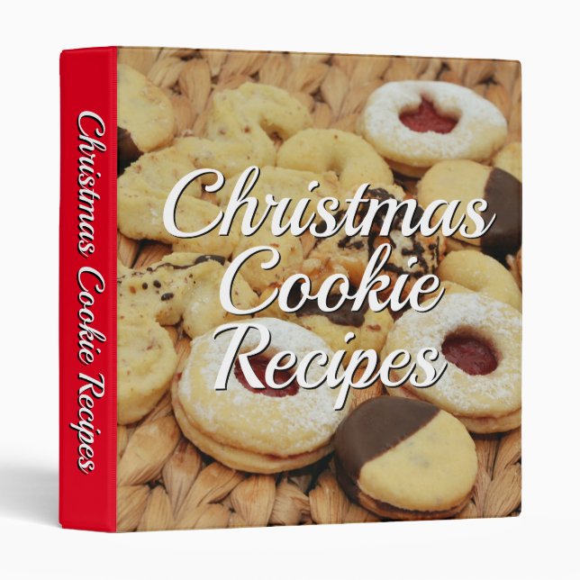 Christmas Cookie Recipes Binder (Front/Spine)