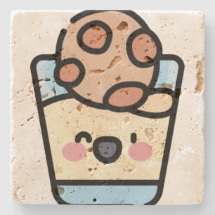 christmas cookie stone coaster