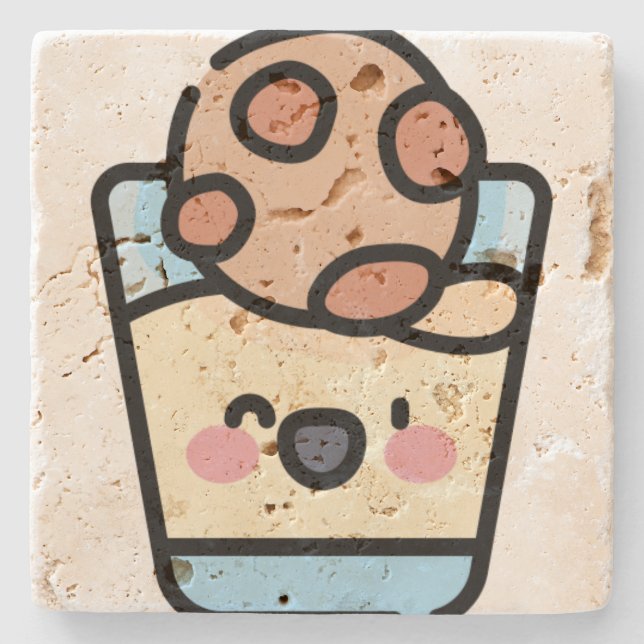 christmas cookie stone coaster (Front)