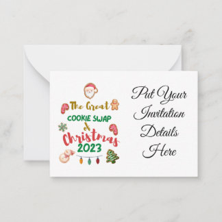 Christmas Cookie Swap 2023 Invitation