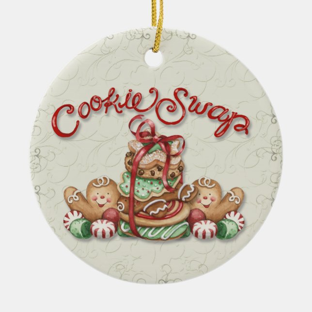 Christmas Cookie Swap - SRF Ceramic Ornament (Front)