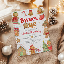 Christmas Cookie Sweet One 1st Birthday Party