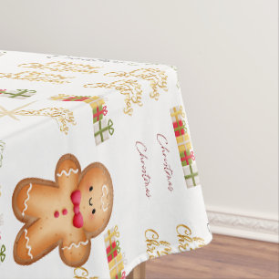 Christmas cookie tablecloth