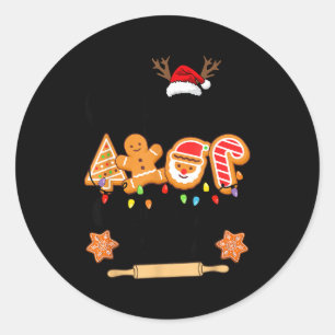 Christmas Cookie Tester Family Baking Team Cookie Classic Round Sticker