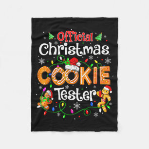 Christmas Cookie Tester Taster Baking Crew Toddle  Fleece Blanket
