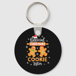 Christmas Cookie Tester Taster Baking Crew Toddle  Keychain