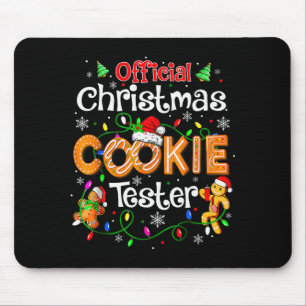 Christmas Cookie Tester Taster Baking Crew Toddle  Mouse Pad