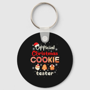 Christmas Cookie Tester Taster Baking Crew Toddler Keychain
