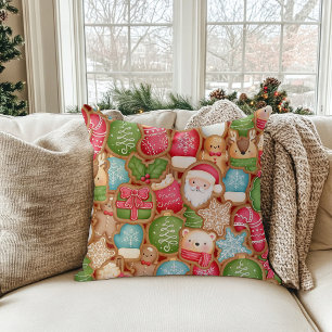 Christmas Cookie Throw Pillow
