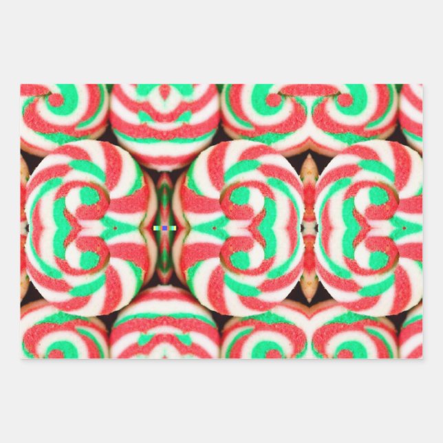 Christmas Cookie Wrapping Paper Sheet (Front)