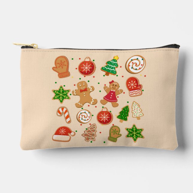  Christmas Cookies Accessory Pouch (Front)