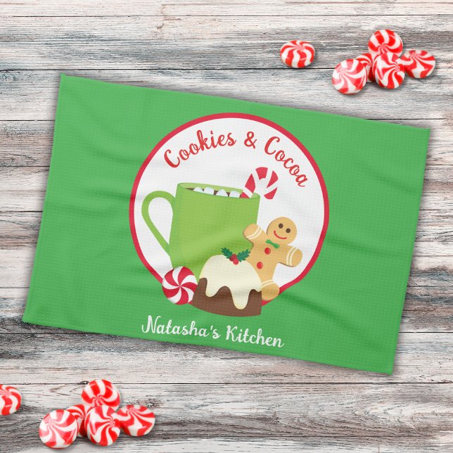 CHRISTMAS COOKIES AND COCOA KITCHEN TOWEL (Creator Uploaded)