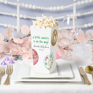 Christmas cookies and doughnuts baby shower favor box