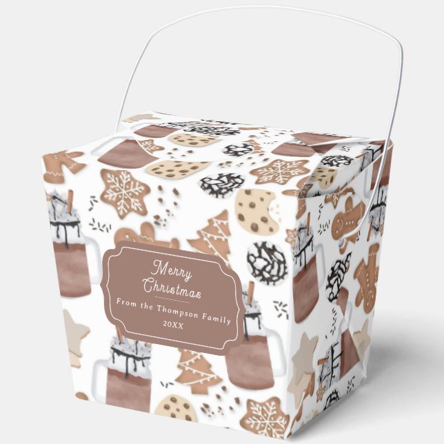 Christmas Cookies and Hot Cocoa Holiday Baking Favor Box