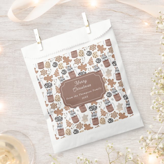Christmas Cookies and Hot Cocoa Holiday Baking Favour Bag (Clipped)