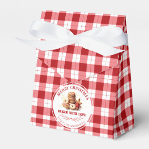 Christmas Cookies Baked With Love Favor Box