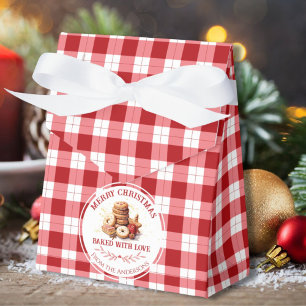 Christmas Cookies Baked With Love Favor Box
