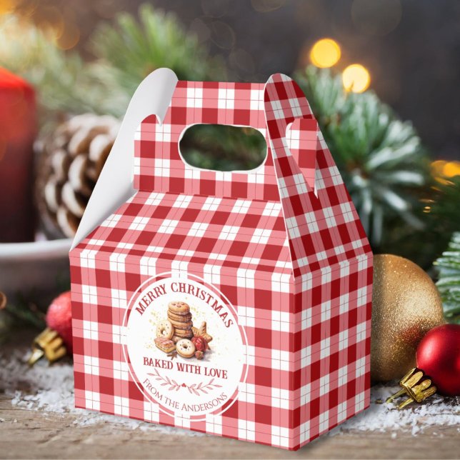 Christmas Cookies Baked With Love Favor Box (Creator Uploaded)