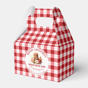 Christmas Cookies Baked With Love Favor Box