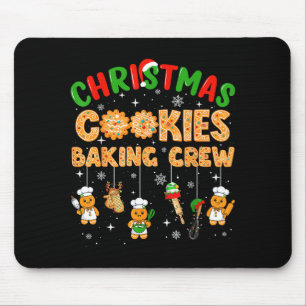 Christmas Cookies Baking Crew Funny Cookie Family  Mouse Pad
